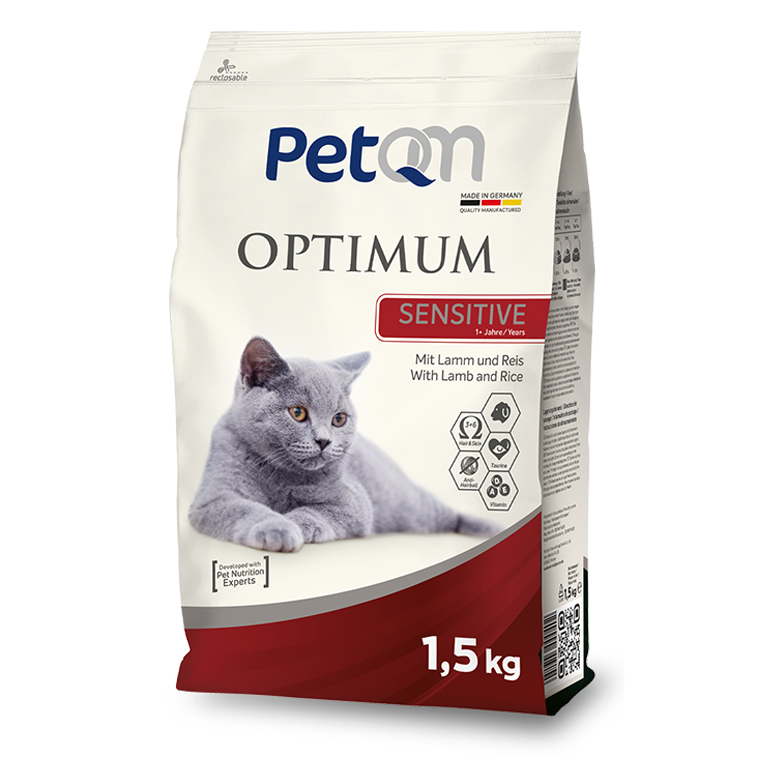 PetQM Optimum Sensitive:  С ягненком и рисом